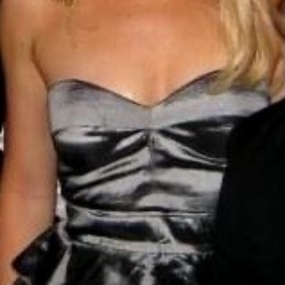 Metallic Strapless Mini Dress - Picture 2 of 7